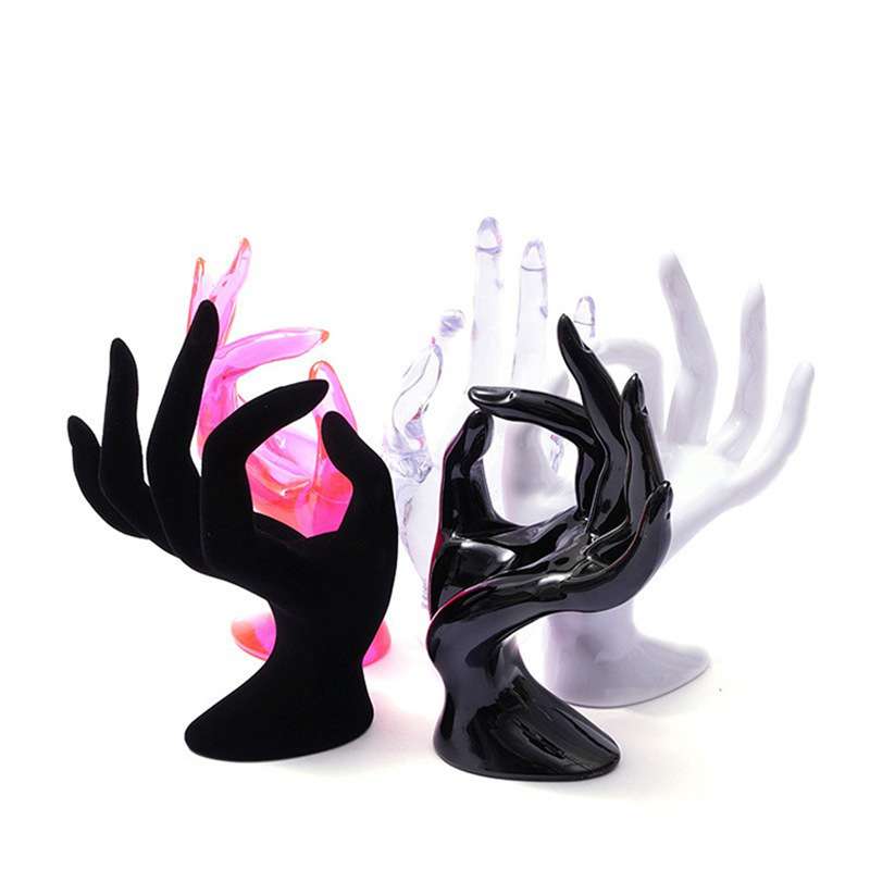 Ring display plastic OK hand touch shooting props bracelet necklace display jewelry display rack spot wholesale
