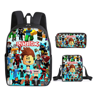Cross-border Roblox Student Schoolbag Korean-style Backpack for Primary and Secondary School Students ins-style Fashionable Backpack Three-piece Set