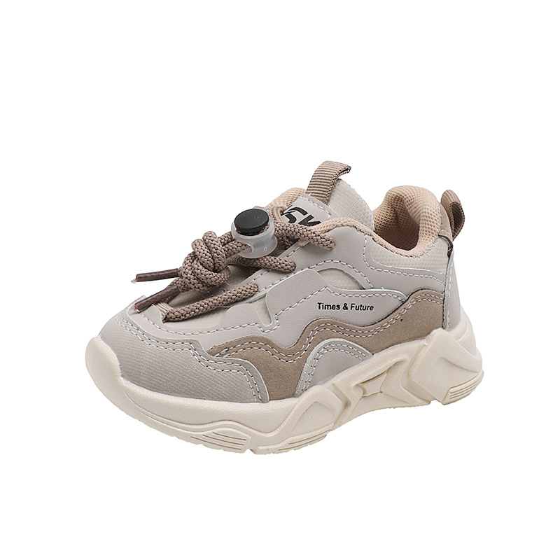Children's fashionable shoes children's shoes casual shoes Spring and Autumn New breathable sneaker 1-6 years old baby shoes soft bottom leather surface