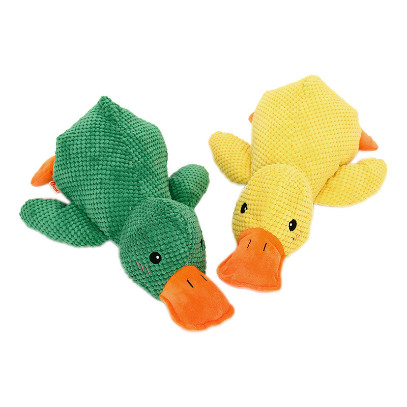 Dog Toy Plush Bite Resistant Molar Voice Puppy Alone Soothing Artifact Golden Hair Corgi Dog Pet Supplies