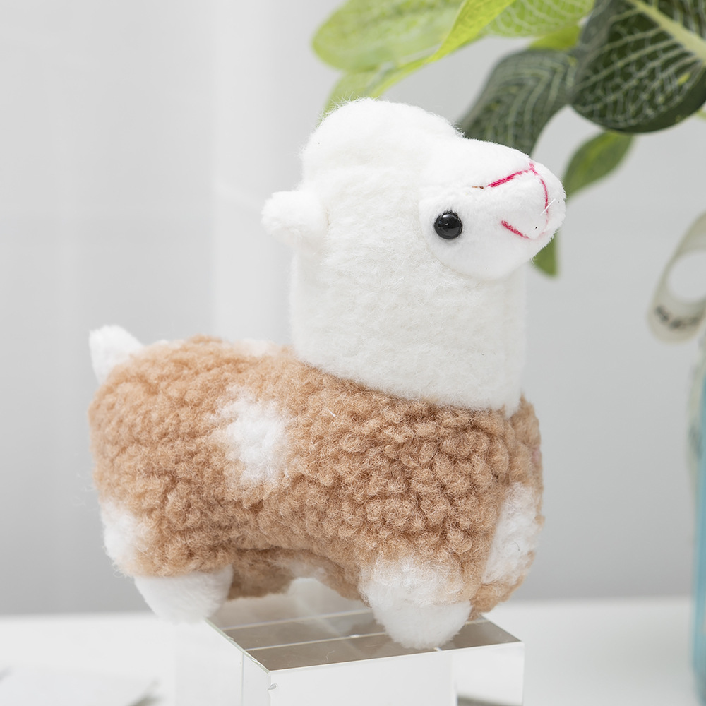 Soft Cute Alpaca Plush Keychain Small Pendant Bag Hanging Doll Small Gift Birthday Gift