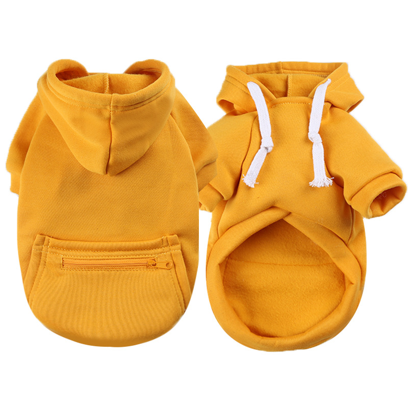 Small and Medium-sized Dog Dog Cat Pet Zipper Pocket Wei Yi Chao Brand Teddy Bo Mei Fa Dou Autumn and Winter Supplies Clothes