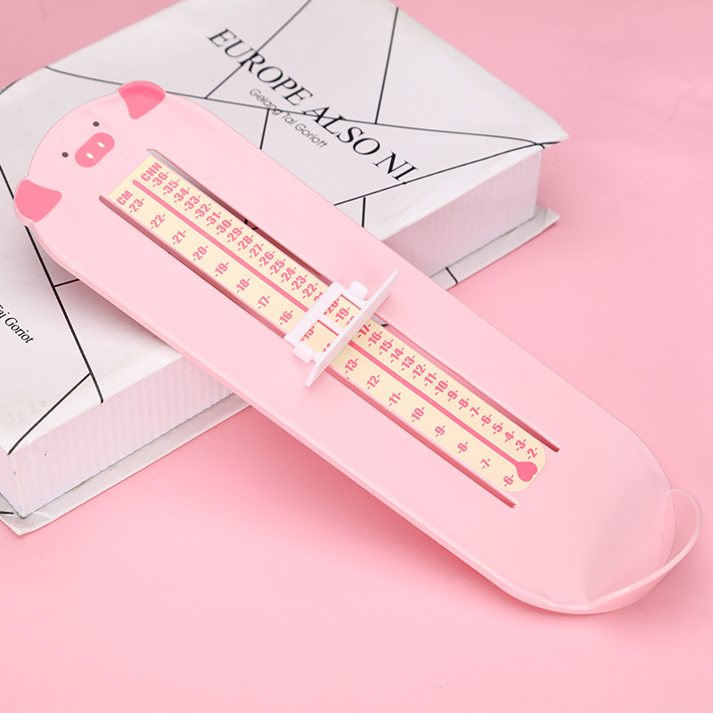Baby's Foot Measuring Device Children's Shoes Inner Length Measuring Foot Length Ruler Baby's Shoe Size 0-8 Years Old Shoe Buying Artifact Household