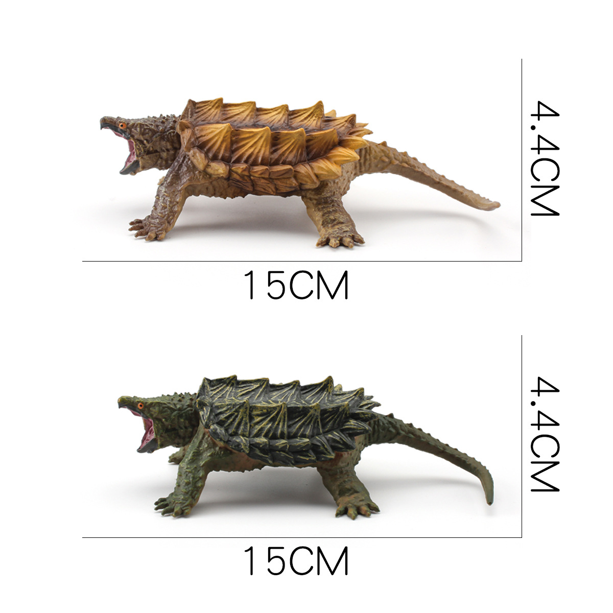 跨境仿真两栖爬行动物淡水龟鳄龟模型儿童认知淡水龟拟鳄龟摆件
