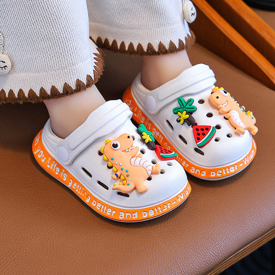 Children's Cave Shoes Summer Girls 3-6 Years Old Cute Soft Bottom Non-slip Outdoor Children's Beach Shoes EVA Baby Slippers