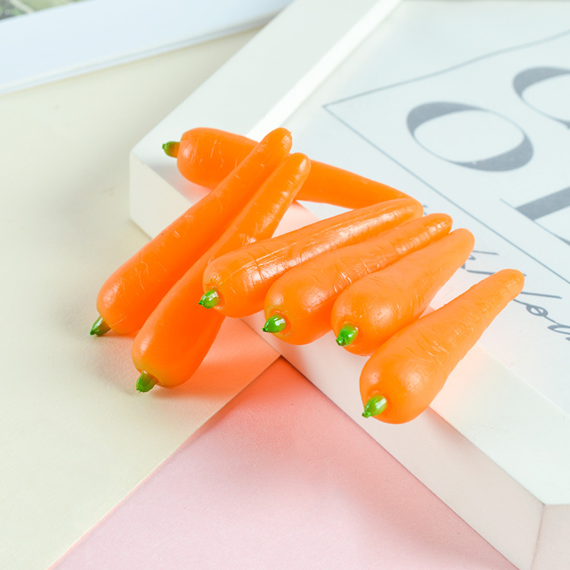 PVC simulation miniature mini carrot model vegetable food food play diy keychain pendant accessories material