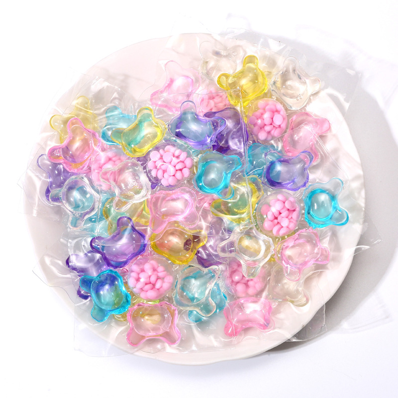 Six-chamber laundry beads lasting fragrance laundry ball softener strong decontamination laundry detergent fragrance beads 5D laundry beads
