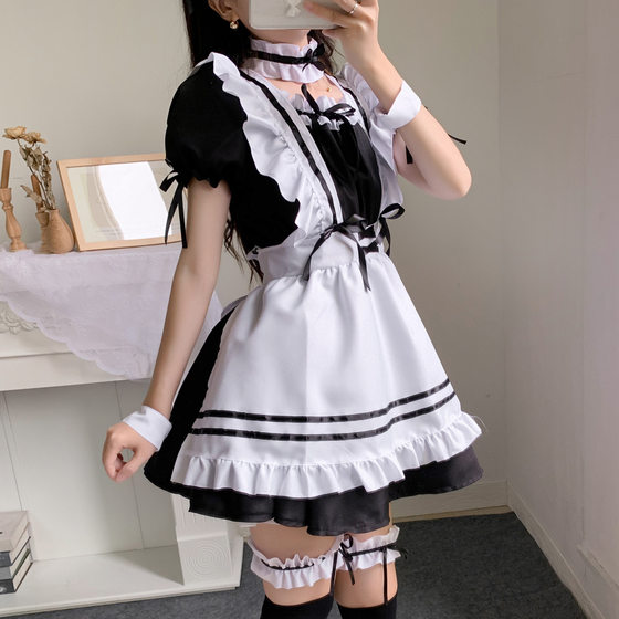 Miracle warm travel around the world red wine sweetheart Maid costume lolita cute maid costume cosplay hand game