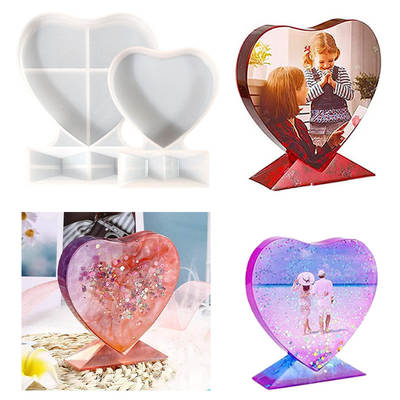 triumphant diy drop glue mold valentine's day photo frame size and size love photo frame silicone mold cross-border exclusive