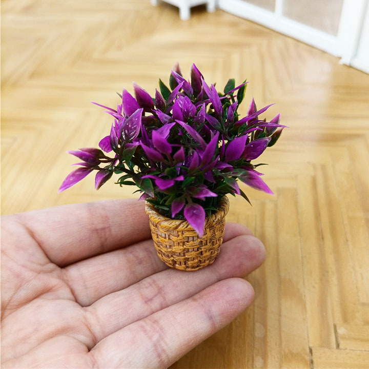 6 Points 8 points 12 points ob11 doll house scene simulation mini Purple Bamboo Plum rice orchid gardenia plant flower potted plant