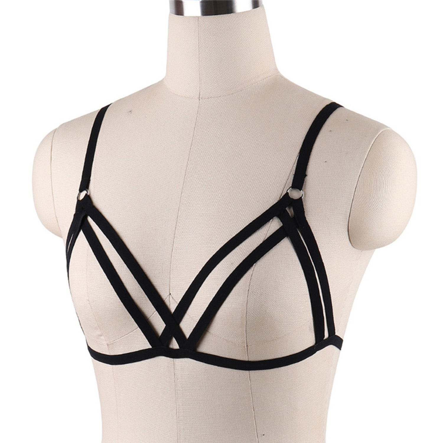 Bamboo such as clothing to figure binding foreign trade hollow fashion Cross adjustable sexy underwear S0039