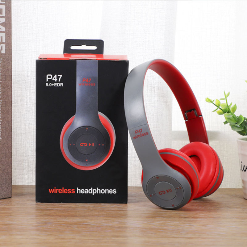 Headset P47 Bluetooth Headset P9 p47M Foldable Subwoofer Foreign Trade Gift Wireless Sports Bluetooth Headset