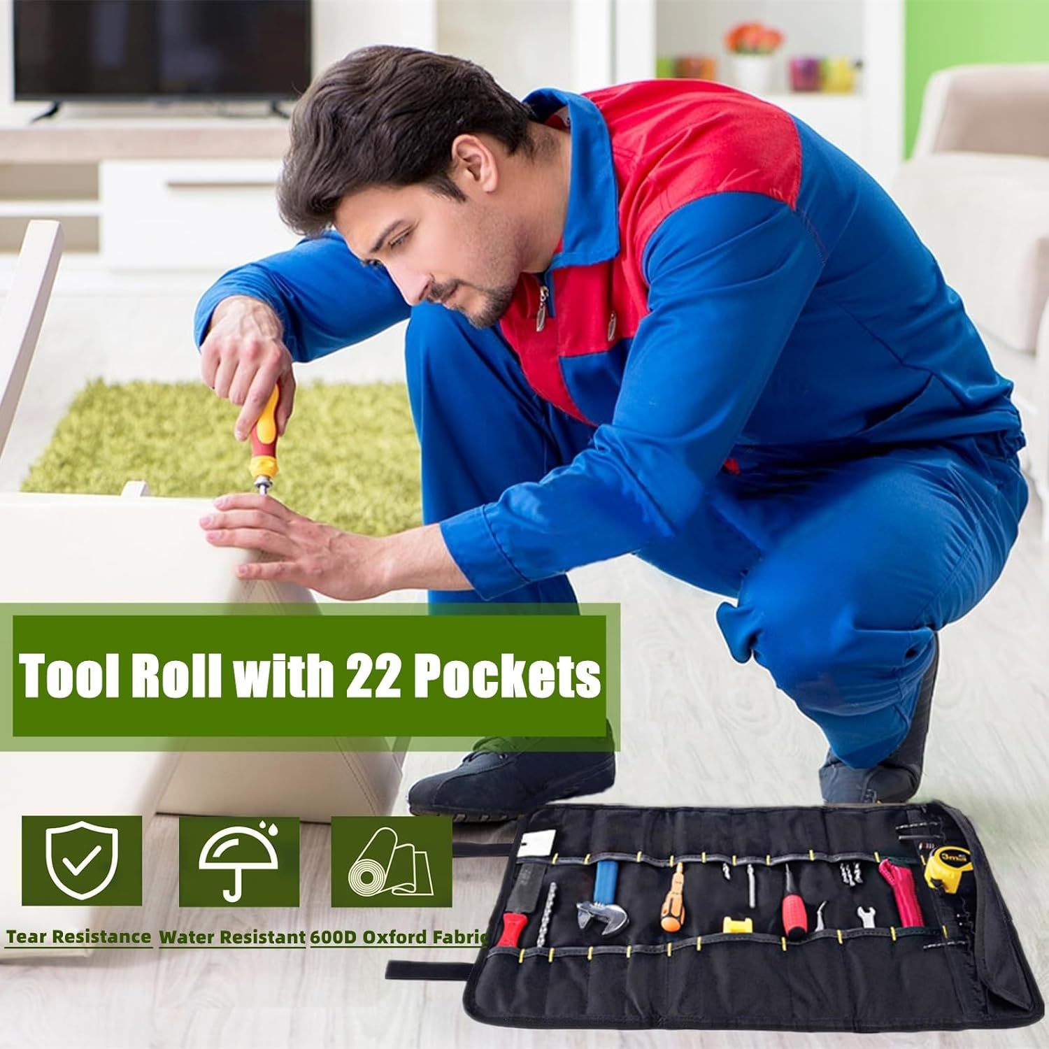 wessleco household hardware kit portable outdoor camping picnic chef knife bag chef knife bag