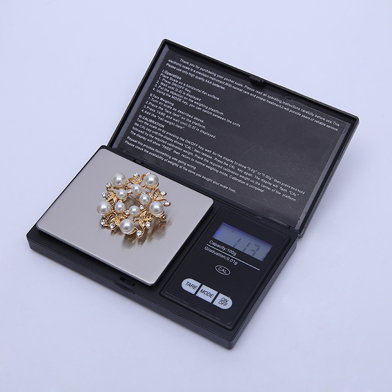 Jewelry scale CS/0.01g electronic scale hot selling mini pocket scale miniature portable gold tea gift scale