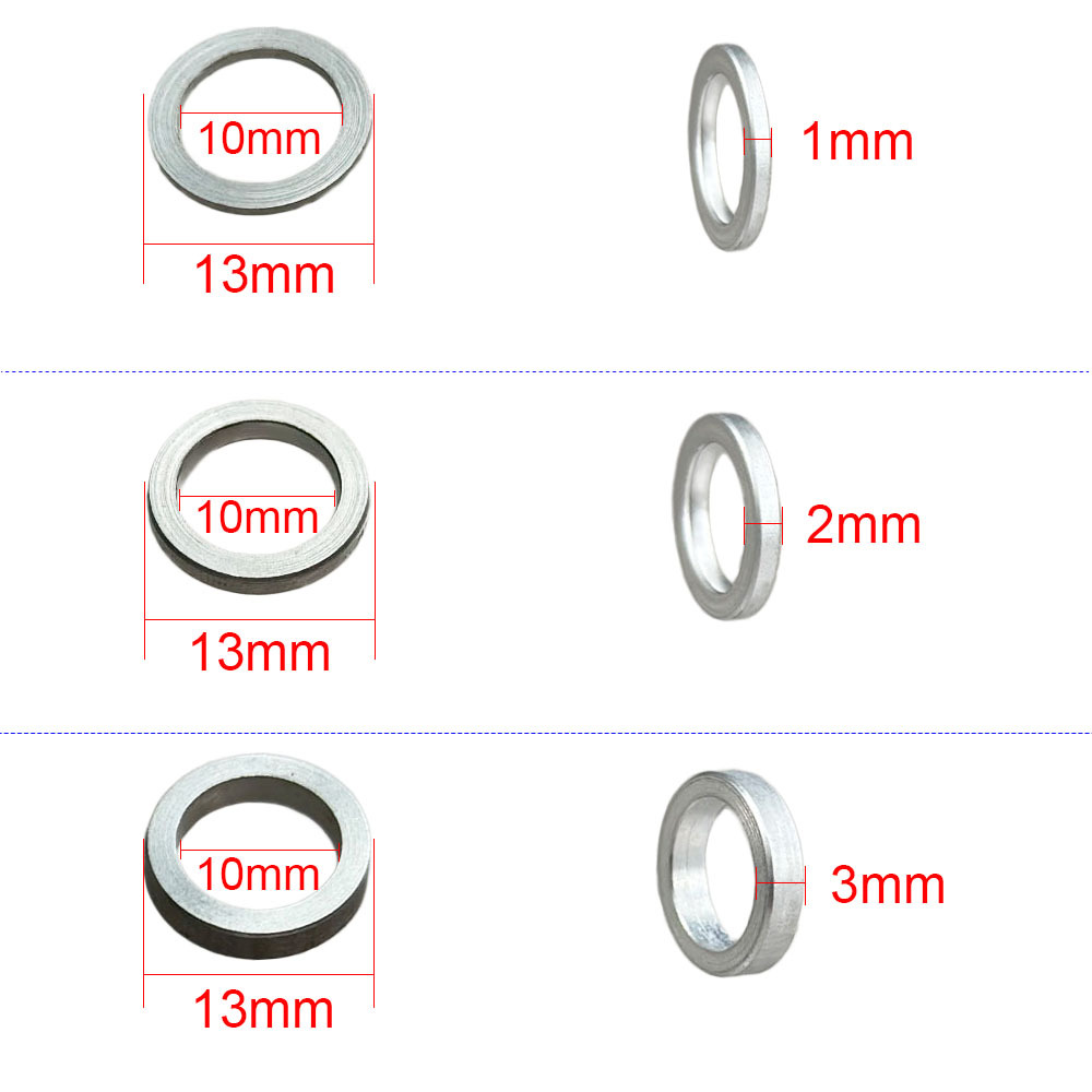 Mountain bike disc nail washer dead fly tooth disc screw gasket bicycle crank backing ring modified protective disc single disc 1mm