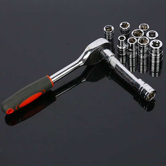 Dafei 12-piece set hexagon socket wrench tool car motorcycle repair ratchet wrench household tool box