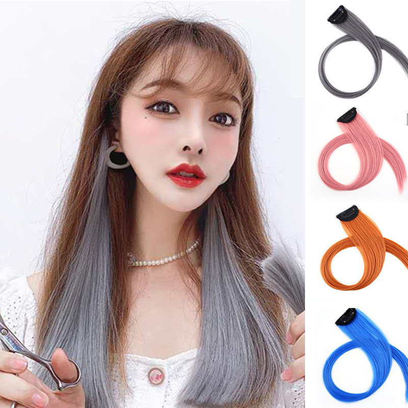 Factory direct supply wig hanging ear dyeing single clip color hair piece hair extension removable trim spot plenty of large favorably