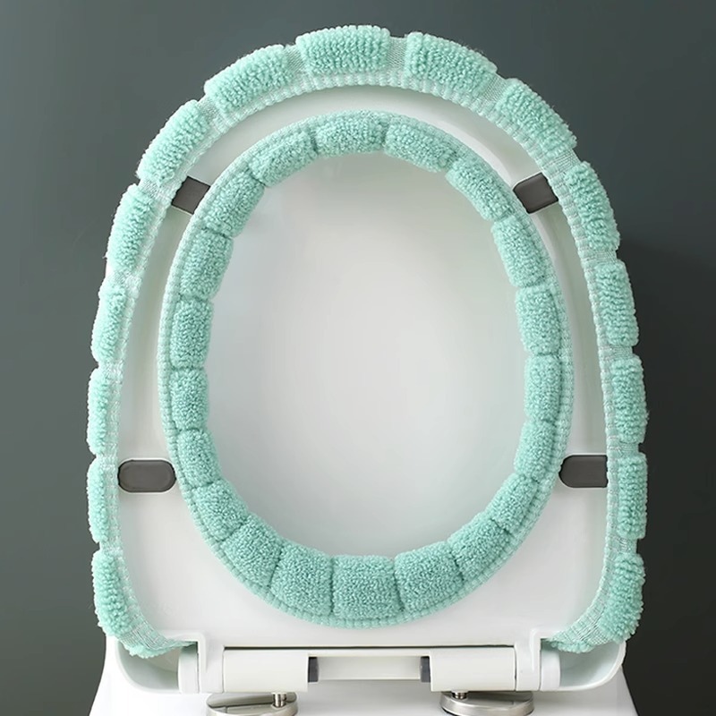Toilet seat cushion warm Four Seasons universal toilet seat cushion O-type thickened toilet cover autumn and winter toilet seat cushion toilet cover