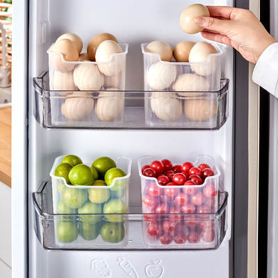 Refrigerator Side Door Storage Box Seasoning Storage Box Refrigerated Fresh-keeping Box Kitchen Multifunctional Classification Storage and Sorting Box