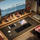 Large sewing mouse pad laptop keyboard pad multi-size color craft leather office table mat