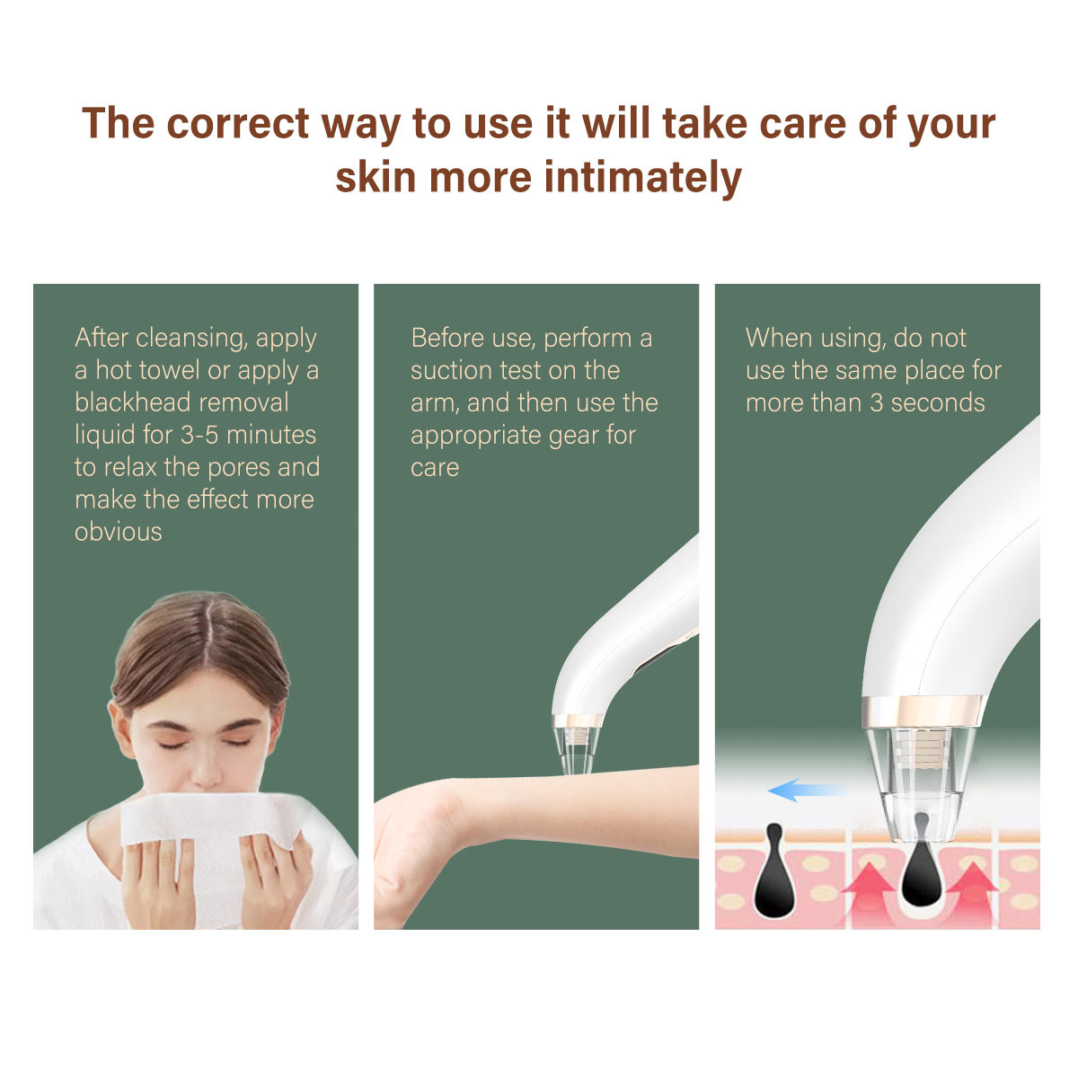 Cross-border Household Electric Blackhead Device for Acne Cleansing Facial Pore Cleaning Beauty Device Face Wash Artifact