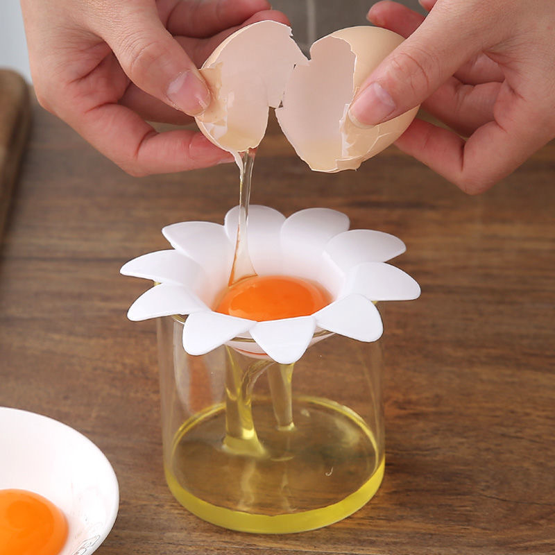 Daisy Egg White Separator Household Egg Yolk Protein Filter Tool Creative Baking Flower Leach Egg Separator