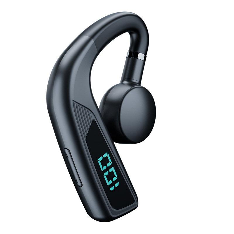 V18 Bluetooth Headset New Bone Conduction with Charging Warehouse Digital Display True Stereo Ear-Hanging Ear-Hanging Cross-Border Foreign Trade