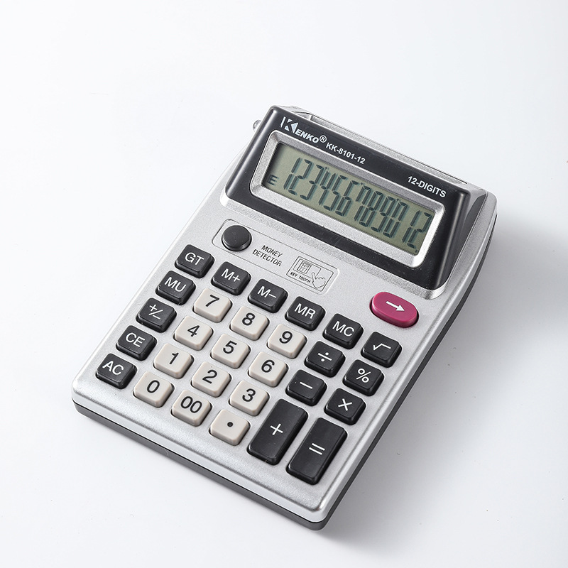 12-bit double-sided screen desktop calculator wholesale financial accounting office dedicated 8101 computers