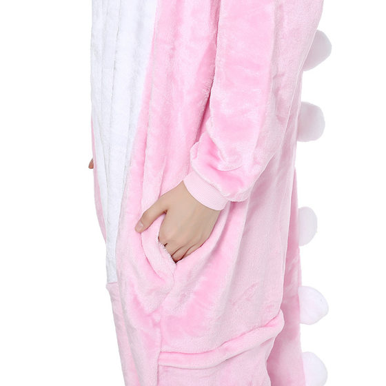 Cross-border cartoon one-piece flannel pajamas animal children parent-child performance costume dinosaur Tianma Unicorn