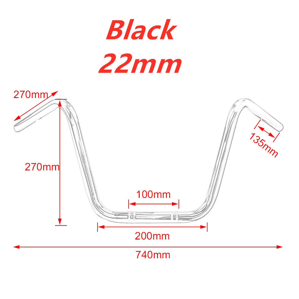 Motorcycle Refit Handle Retro Harley Handlebar 22MM 25mm Direction Handle Prince High Handlebar Faucet Handle