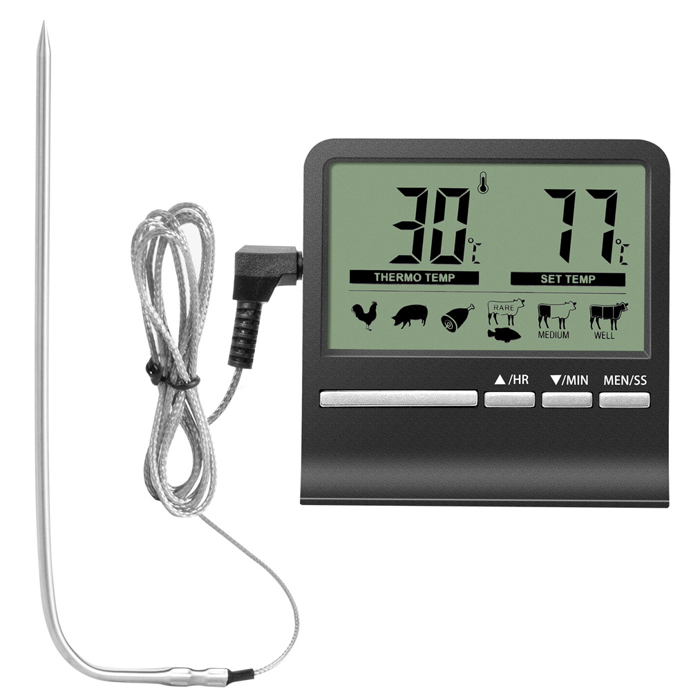 Cross-border new barbecue oven thermometer BBQ kitchen baking probe food thermometer