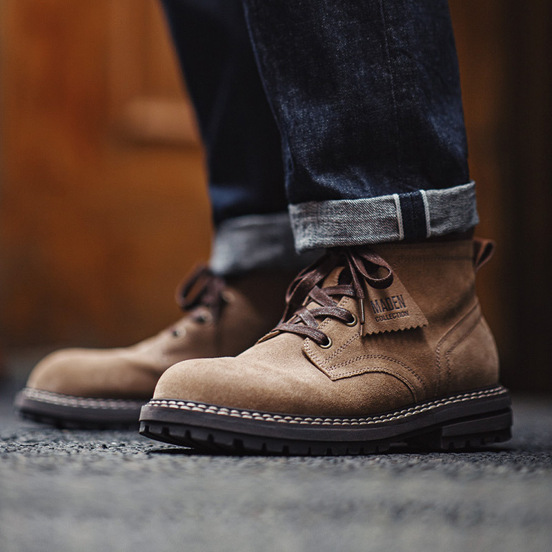Madden 2023 Autumn New American style workwear boots men's retro mid-top leather Martin boots outdoor desert boots short boots