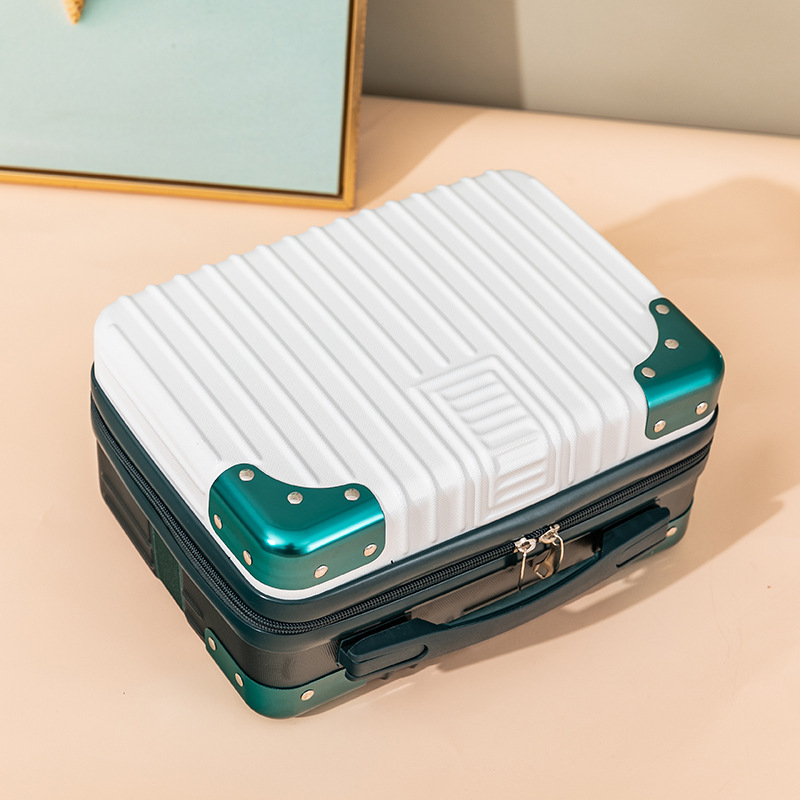 Hand Luggage Case Korean 14-inch Cosmetic Case Small Lightweight Small Mini Storage Bag Cute Women's Suitcase