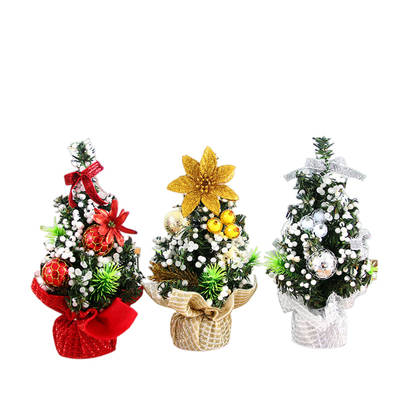 New Mini small Christmas tree trumpet Christmas tree Christmas table ornaments Christmas tree decorations 20cm