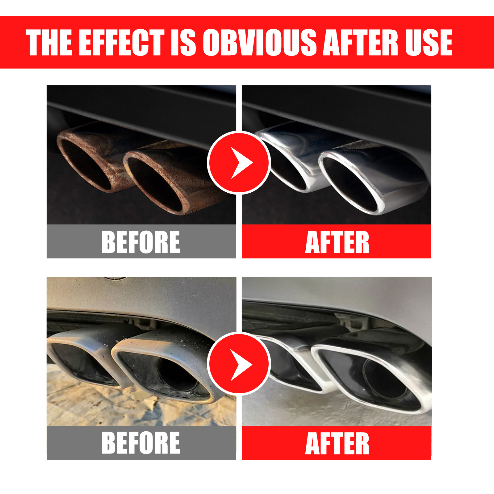 Rayhong car exhaust pipe multifunctional metal anti-rust cleaner tail pipe motorcycle equipment maintenance