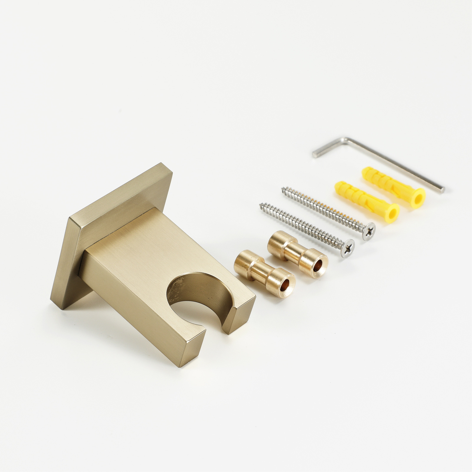 HIDEEP copper shower seat open and concealed shower accessories manufacturers wholesale brushed gold simple HIHSPJ04