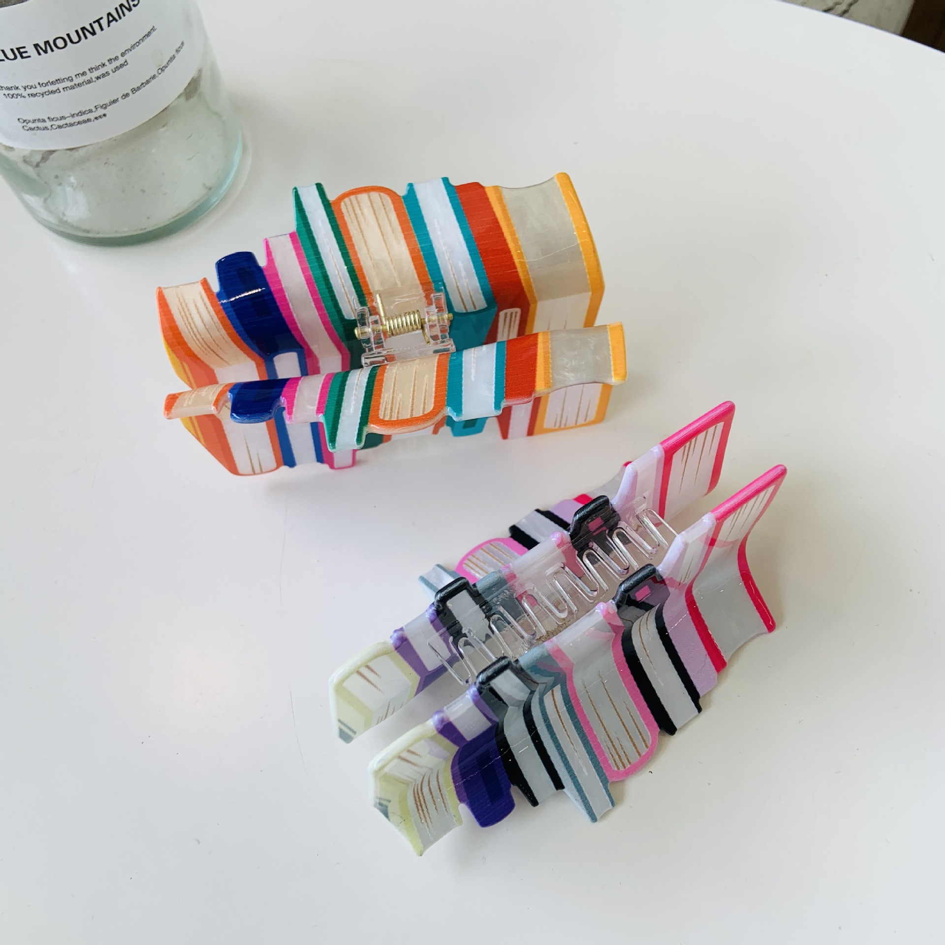 New Clamping Bookshelf Candy Color Hair Clamping Fresh Story Book Hairpin Large Y2K Dopamine Disc Hairpin Hair Accessories_voghion.com