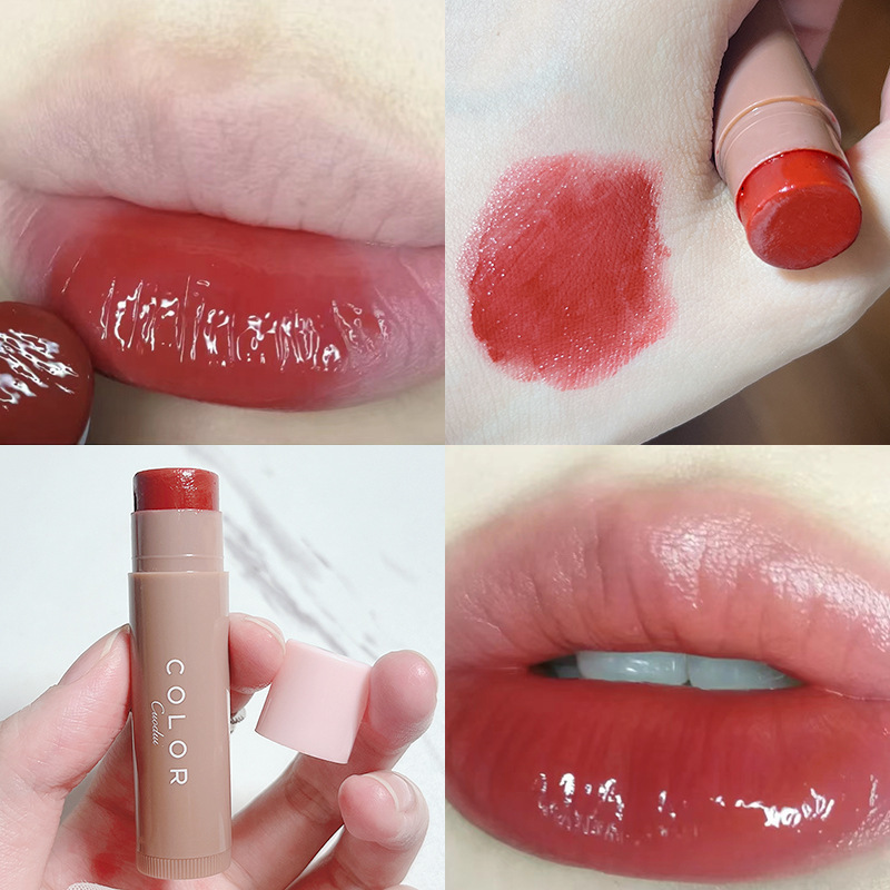 Three-piece colored Moisturizing Lip Balm Lipstick student party moisturizing moisturizing fade lip lines Anti-cracking 3 bags