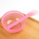 Semi-transparent powder small bowl small stick