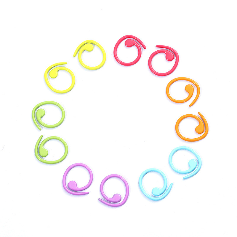 Metal paint spiral mark buckle color mark ring comma circle weaving tool spiral mark buckle mark circle