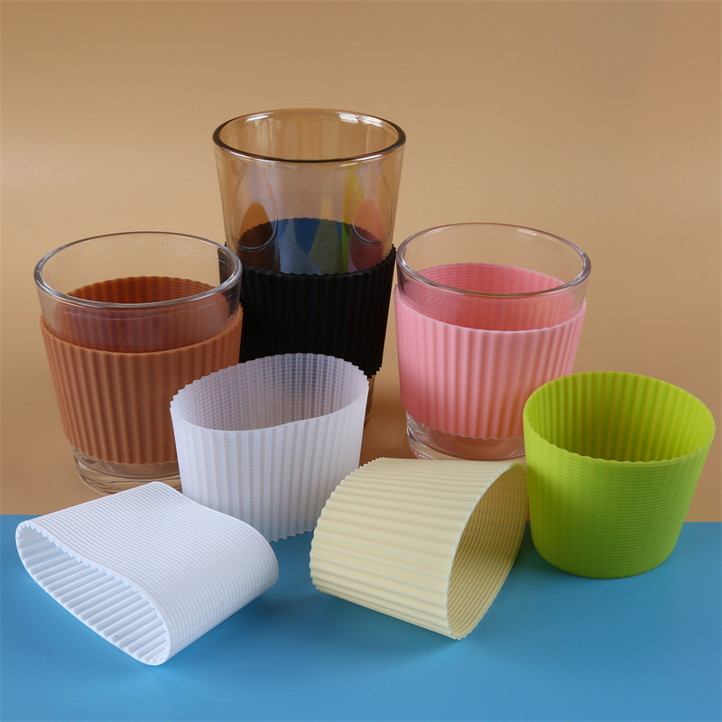 Mug heat insulation silicone cup cover cone shape non-slip anti-scalding daily necessities silicone wholesale Cup is a prop