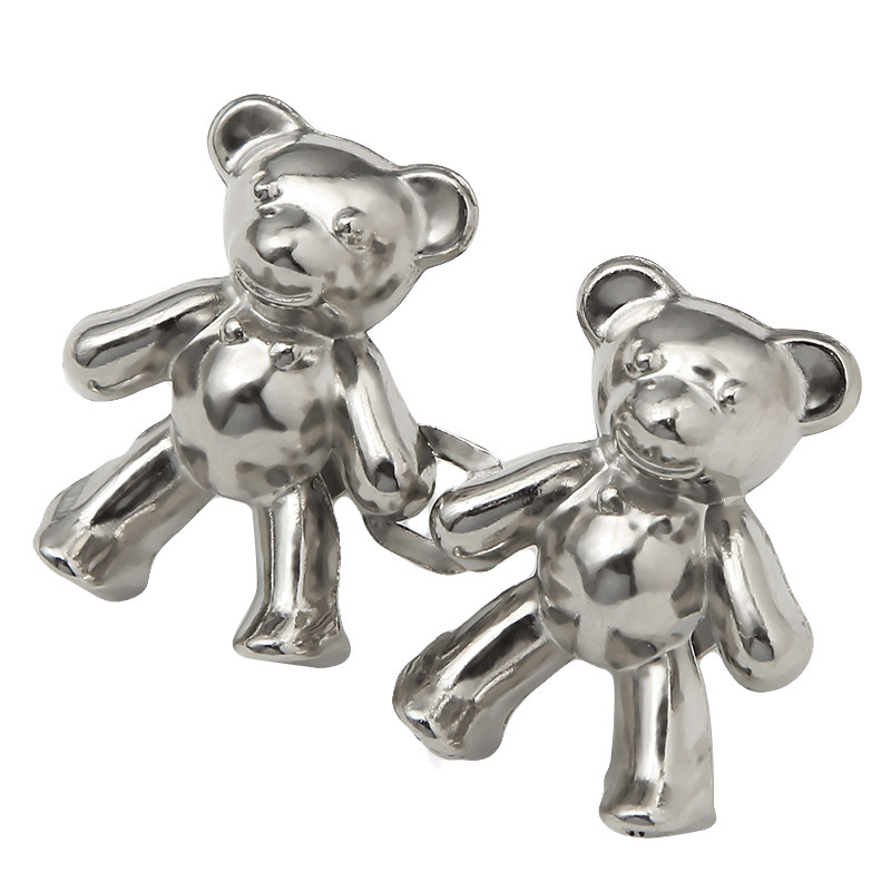 Bear jeans button waist-tight artifact waist big change small fixed pin women's pants waist elastic adjustable button