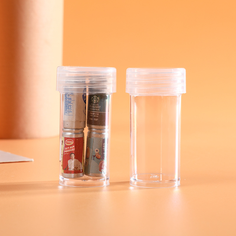 New transparent plastic cans simple sundries storage bottles with lid supermarket candy packaging plastic cans spot wholesale