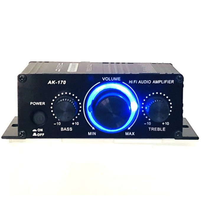Amazon foreign trade Hot Mini amplifier AK-170 power amplifier 12V cross-border e-commerce dual channel power amplifier