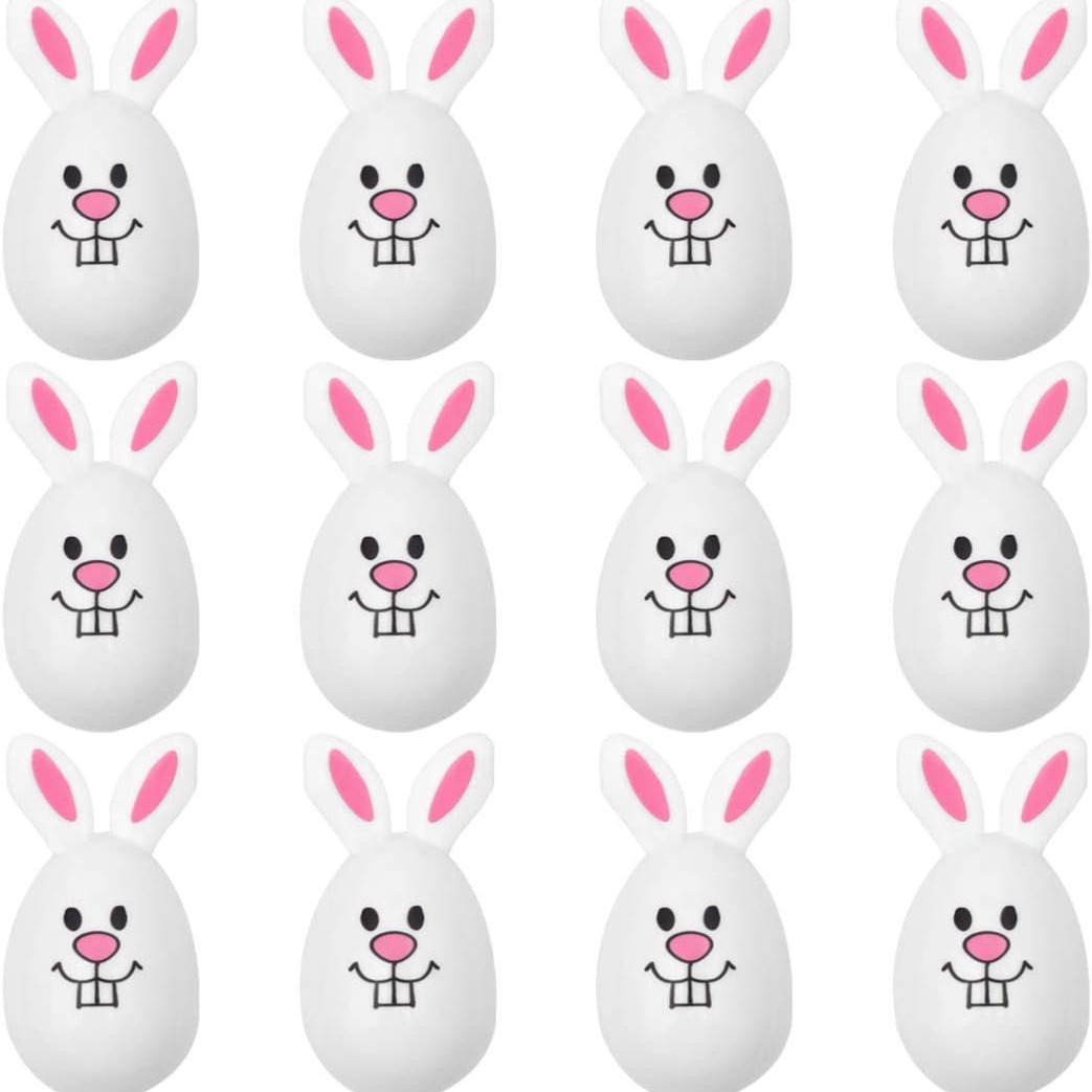 Cross-border Explosions Easter Eggs Plastic Cute Rabbit Shape Opening Painted Eggs Twisted Gashapon Children's Toy Eggs