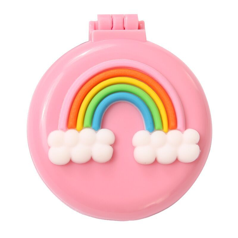 Cute Girl Heart Air Cushion Comb Massage Hair Comb Not Break Hair Student Portable Makeup Mirror Folding Airbag Comb