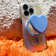 Heart-shaped blue bracket
