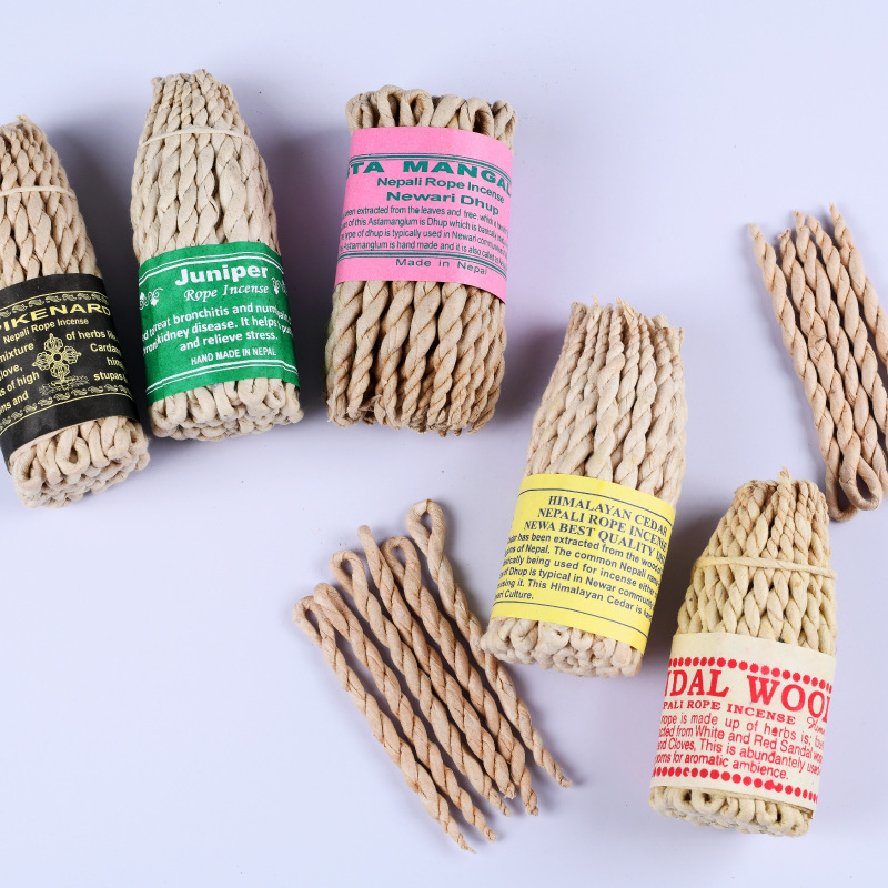 50 pieces of traditional rope incense are available