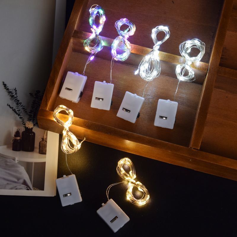 LED light adjustment flash color light string small string light line small white box light small square box light led light string