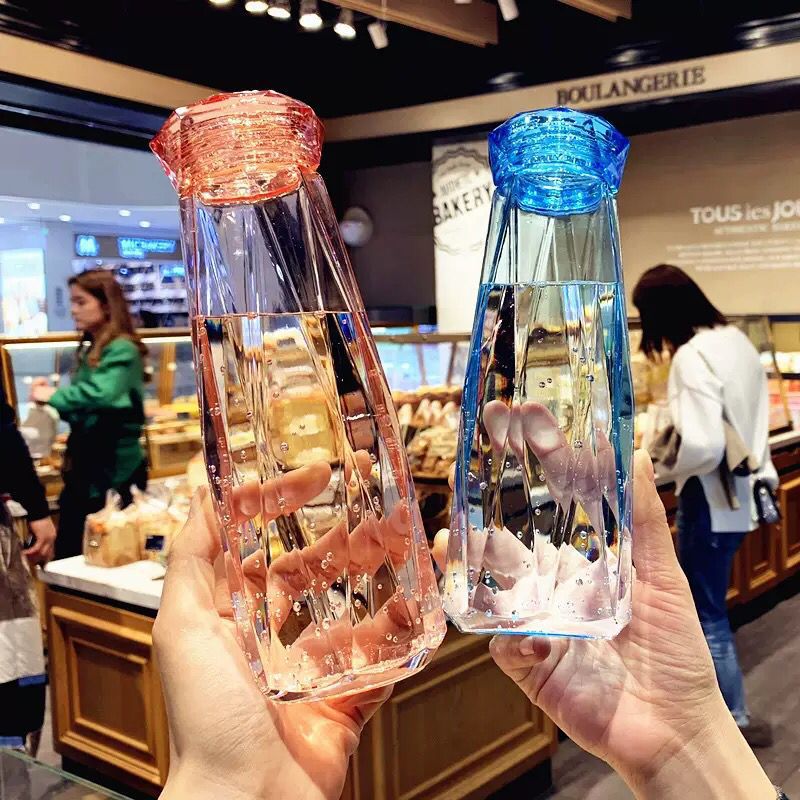 Explosions Internet Celebrity Water Cup ins Cup Colorful Crystal Cup Diamond Cup Gift Cup Creative Prismatic Glass Cup
